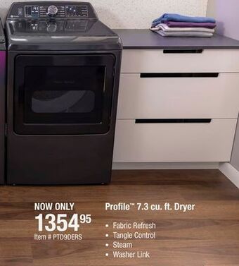 The Brick Ge profile 7.3 cu. ft. smart electric dryer - ptd90ebmtrs offer