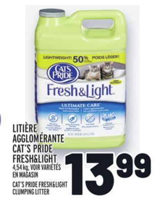 Metro Litière agglomérante cat's pride fresh&light | cat's pride fresh&light clumping litter offer
