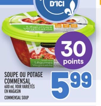 Metro Soupe ou potage commensal | commensal soup offer
