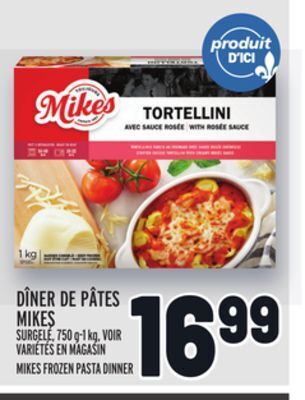 Metro Dîner de pâtes mikes | mikes frozen pasta dinner offer