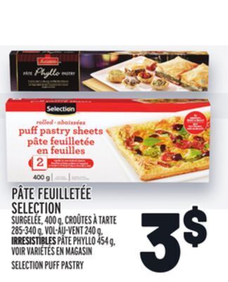 Metro Pâte feuilletée selection | selection puff pastry offer