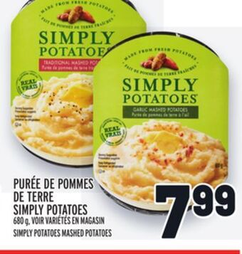 Metro Purée de pommes de terre simply potatoes | simply potatoes mashed potatoes offer
