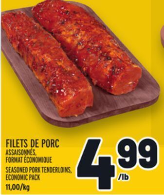 Metro Filets de porc assaisonnés | seasoned pork tenderloins offer