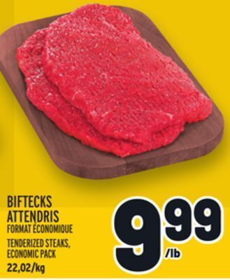 Metro Biftecks attendris | tenderized steaks offer