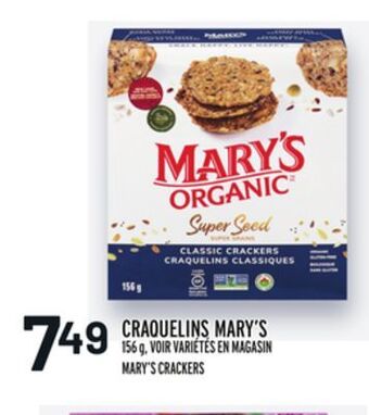 Metro Craquelins mary's | mary's crackers offer