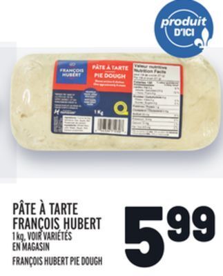 Metro Pâte à tarte françois hubert | françois hubert pie dough offer