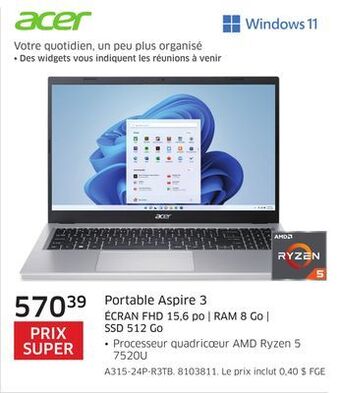 The Source Portable aspire 3 acer offer