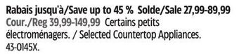 Canadian Tire Selected black & decker countertop appliances offer