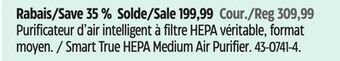Canadian Tire Noma iq smart true hepa medium air purifier offer