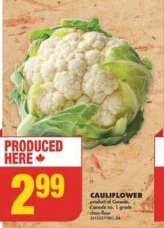 No Frills CAULIFLOWER offer