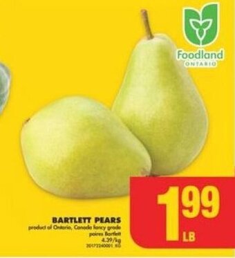 No Frills BARTLETT PEARS offer