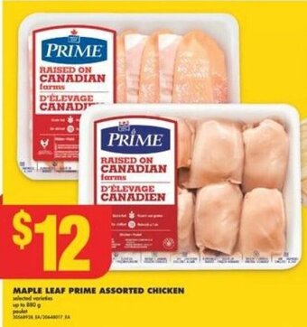 No Frills MAPLE LEAF PRIME ASSORTED CHICKEN offer