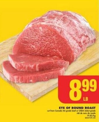 No Frills EYE OF ROUND ROAST offer