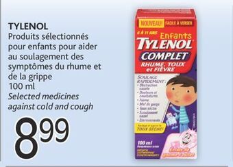Brunet Tylenol produits sélectionnés pour enfants pour aider au soulagement des symptômes du rhume et de la grippe offer