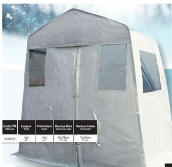 Patrick Morin Utility and entrance shelter, 4 ft. x 4 ft. x 6 ft. 3 in. x 7 ft. 9 in offer