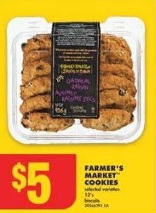 No Frills FARMER'S MARKET COOKIES offer