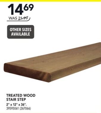 RONA Treated wood stair step 2 x 12 x 36 offer