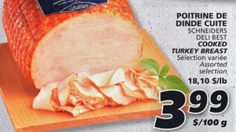 IGA Schneiders deli best cooked turkey breast offer