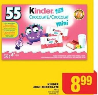 No Frills KINDER MINI CHOCOLATE offer