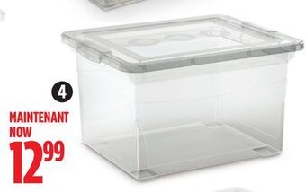 Canadian Tire Type a 32l clarity storage container offer