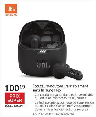 The Source Écouteurs-boutons véritablement sans fil tune flex jbl offer