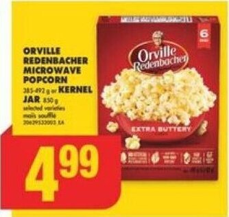 No Frills ORVILLE REDENBACHER MICROWAVE POPCORN or KERNEL JAR offer