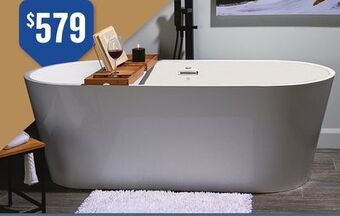 Canac Scotia freestanding bathtub 66-9/16 in. x 30-1/8 in offer