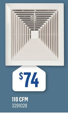 Canac 110 cfm bathroom fans offer