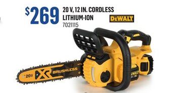 Canac Dewalt 20 v, 12 in. cordless lithium-ion offer