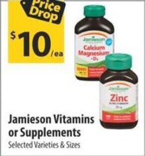 Co-op Jamieson Vitamins or Supplements offer