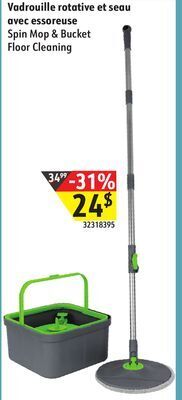 Sushi Shop Spin mop & bucket floor cleaning offer
