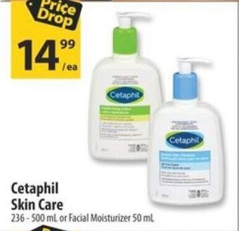 Co-op Cetaphil Skin Care 236-500 mL or Facial Moisturizer 50 mL offer