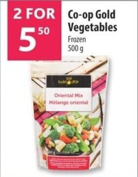 Co-op Co-op Gold Vegetables Frozen 500 g offer