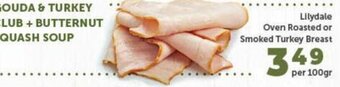 Quality Foods Lilydale Oven Roasted or Smoked Turkey Breast 100gr offer