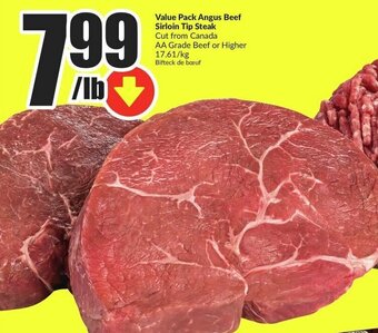FreshCo Value Pack Angus Beef Sirloin Tip Steak offer
