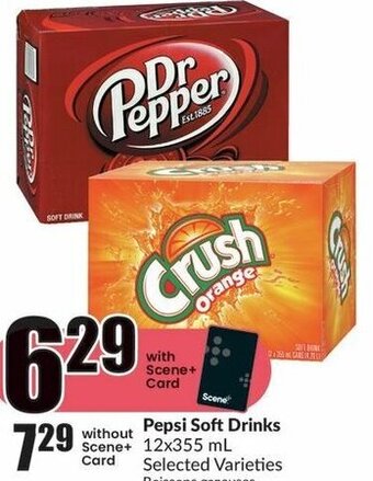 FreshCo Pepsi Soft Drinks 12x355 mL offer