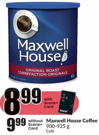 FreshCo Maxwell House Coffee 900-925 g offer