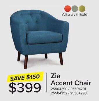 Leon's Zia accent chair - blue offer
