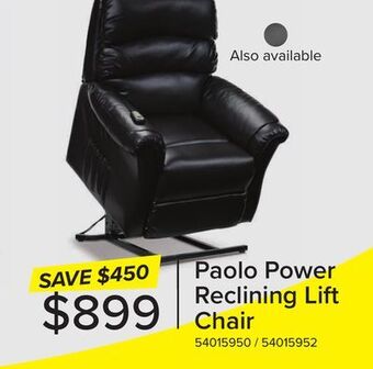 Leon's Paolo power lift recliner - dark brown offer