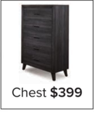 Leon's Miller 5 drawer chest - grey offer