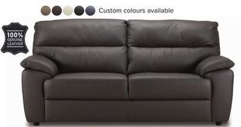 Leon's Toscana leather sofa-grey offer