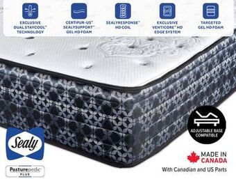 Leon's Sealy posturepedic plus sterling series - callie firm queen mattress offer