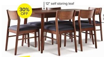 Leon's Lenard extendable dining table - walnut offer