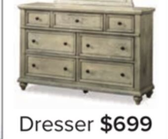 Leon's Emma 7 drawer dresser - oak offer