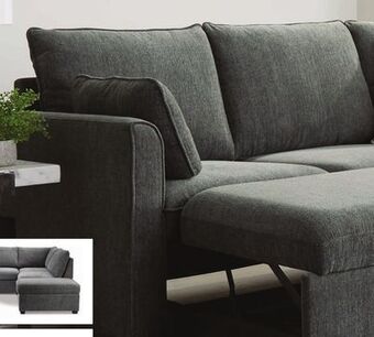 Leon's Portland 3-piece sectional with left-facing pop-up bed - grey offer