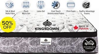 Leon's Kingsdown rosemont firm queen mattress offer