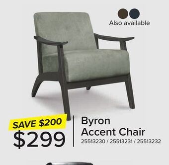 Leon's Byron accent chair - grey offer
