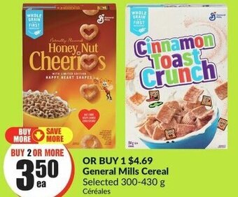 FreshCo General Mills Cereal Selected 300-430 g offer