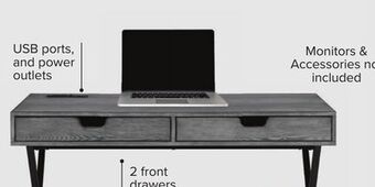 Leon's Orion desk - grey offer