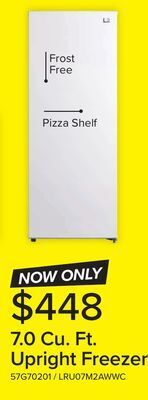 Leon's L2 white upright freezer (7.0 cu. ft.) - lru07m2awwc offer